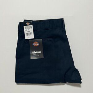 Dickies 874 Original Fit Work Pants *NWT Utility Navy Blue Men's size 42x30